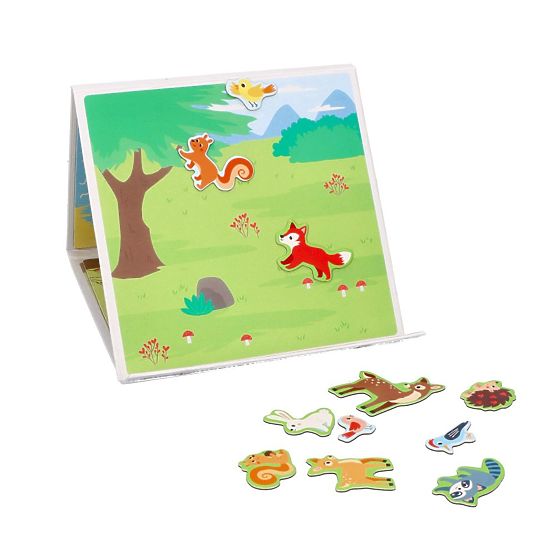 Mágneses puzzle Erdő állatai