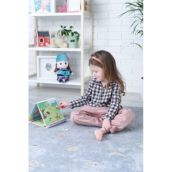 Mágneses puzzle Erdő állatai