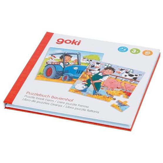 Mágneses puzzle könyv - Farm