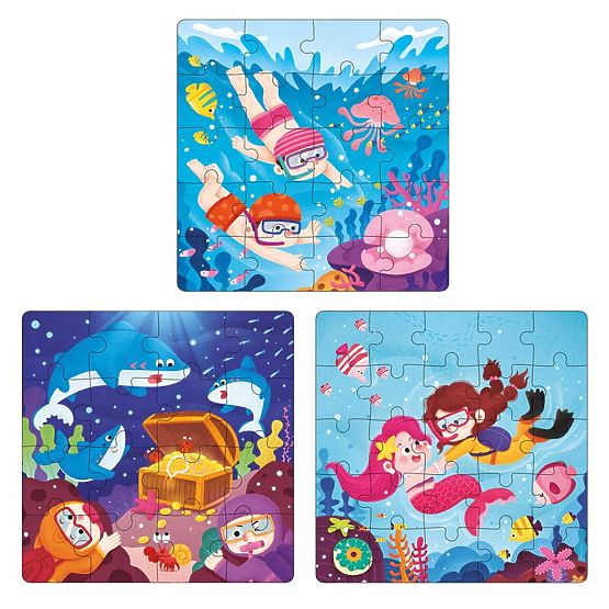 Mágneses puzzle Könyv Víz alatti világ