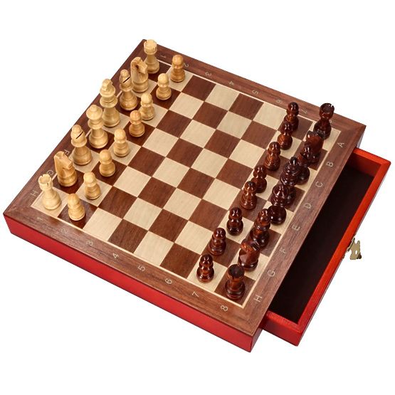 Mágneses sakk fiókokkal