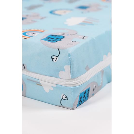 Matrac mintával - kék elefánt