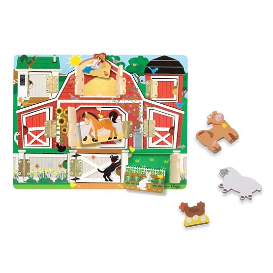 Melissa and Doug - Nyisd ki és csukd be - Puzzle Bújócska játék