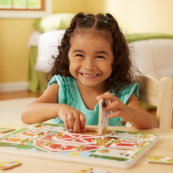 Melissa and Doug - Nyisd ki és csukd be - Puzzle Bújócska játék