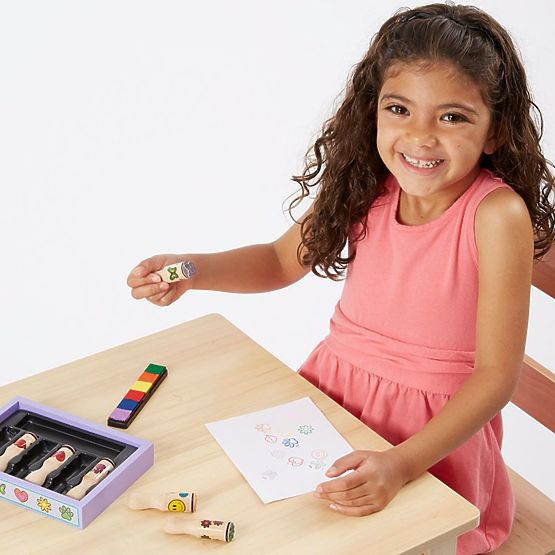 Melissa & Doug fa bélyegző készlet - 6 db