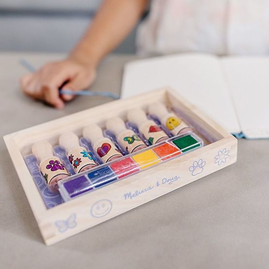 Melissa & Doug fa bélyegző készlet - 6 db