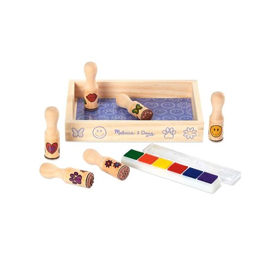Melissa & Doug fa bélyegző készlet - 6 db