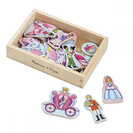 Melissa & Doug - hűtőmágnesek Princess 20db