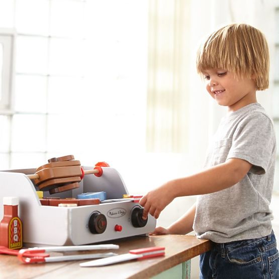 Melissa és Doug fából készült grill