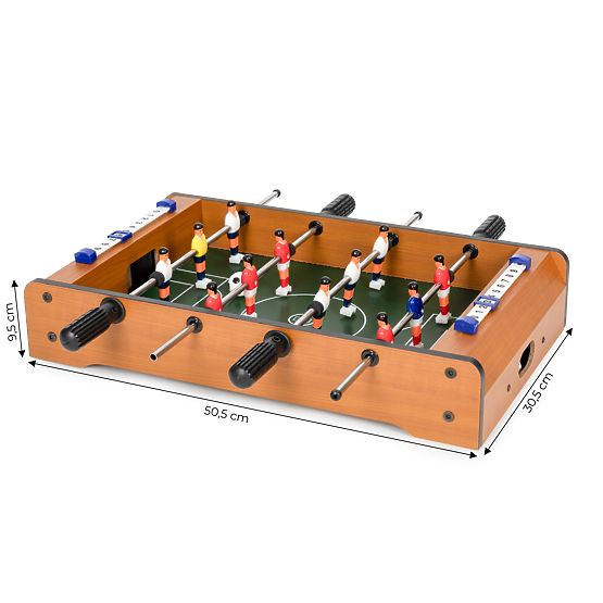 Mini asztali foci gyerekeknek két labdával és vezetőkkel