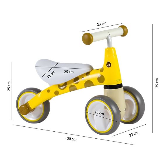 Mini zsiráf kidobó - sárga