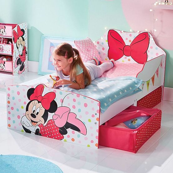 Minnie egér gyermekágy tárolóhellyel