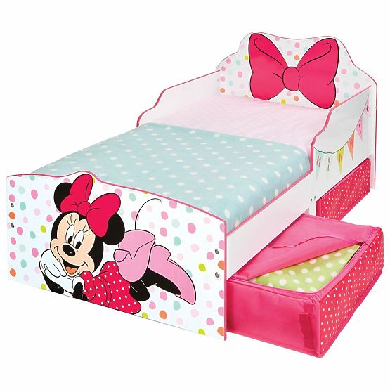 Minnie egér gyermekágy tárolóhellyel