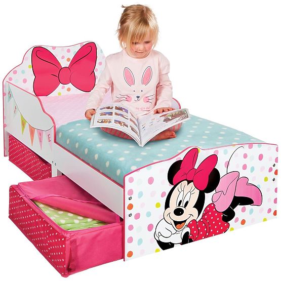 Minnie egér gyermekágy tárolóhellyel