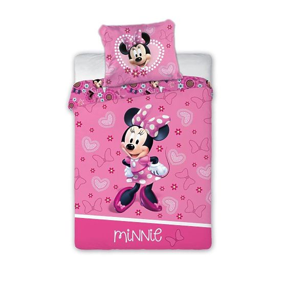 Minnie Mouse baba ágynemű - szívek és íjak