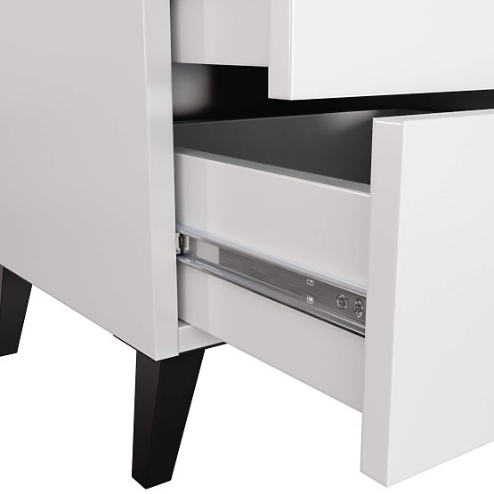 MOBI K-02 FEKETE FEHÉR KOMÓD