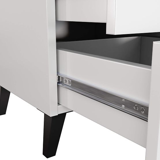 MOBI K-03 FEHÉR FEKETE KOMÓD