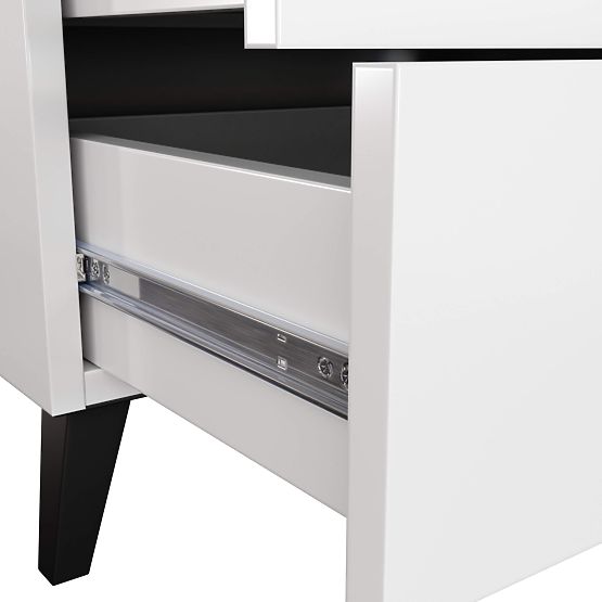 MOBI K-06 KOMÓD FEHÉR FEKETE