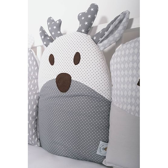 Moduláris mantiné kiságyhoz - szürke