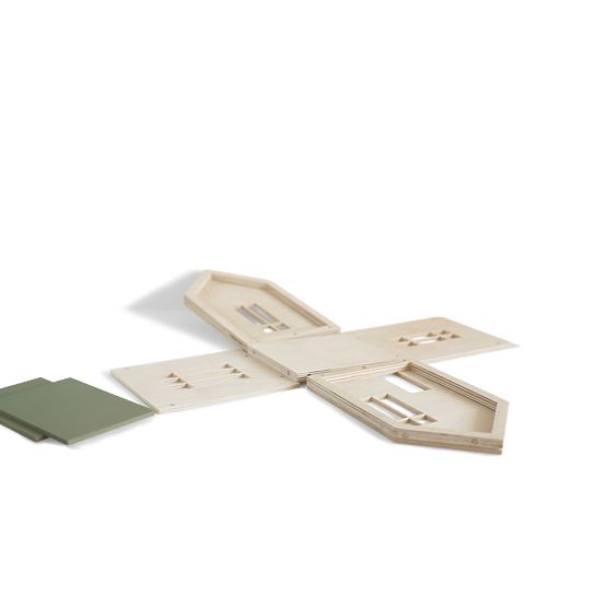 Mágneses Montessori faház - khaki