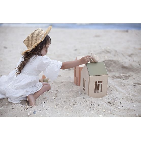 Mágneses Montessori faház - rózsaszín