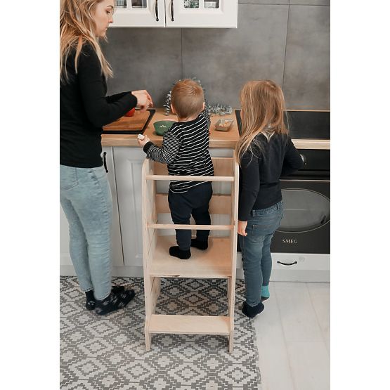 Montessori tantorony Lena MAXI 85 - natúr