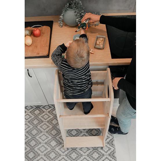 Montessori tantorony Lena MAXI 85 - natúr