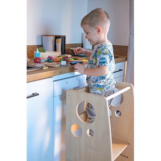 Montessori tanulótorony Gyűrűk dekorációja Woody