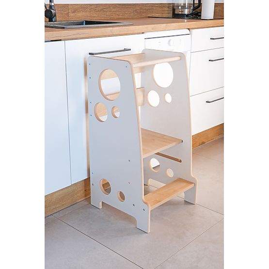 Montessori tanulótorony Rings Scandi