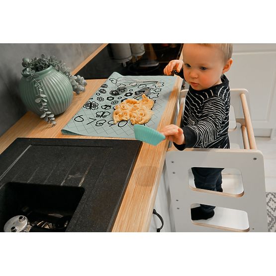 Sara Scandi Montessori tanulótorony - fehér