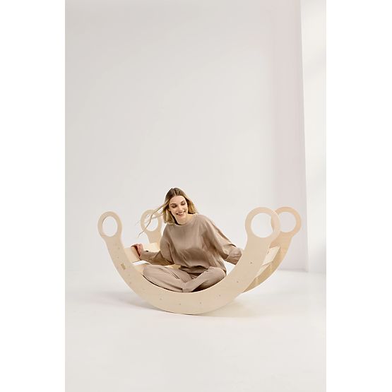 Montessori XL fa hintaszék - természetes