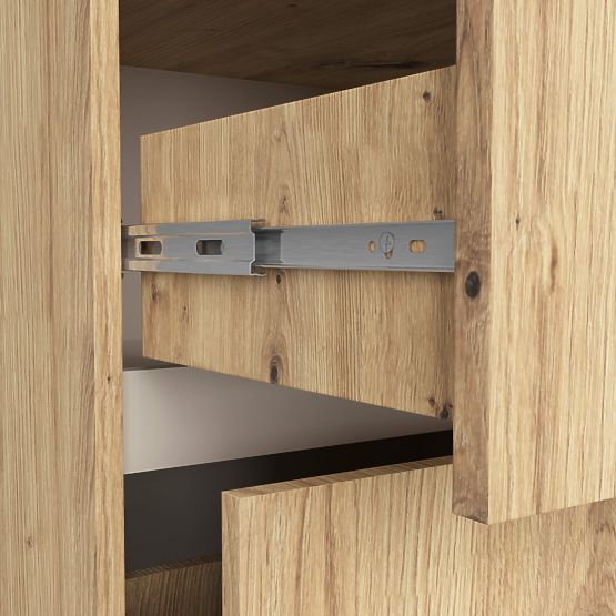 MOSDÓ ALATTI SZEKRÉNY NYÍLÁSOKKAL VAMI W90 UM 2SZ 2P ARTISAN TÖLGY / KASMÍR