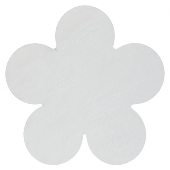 Mosható SHAPE 3106 Shaggy Virág Szőnyeg - elefántcsont plüss, csúszásmentes