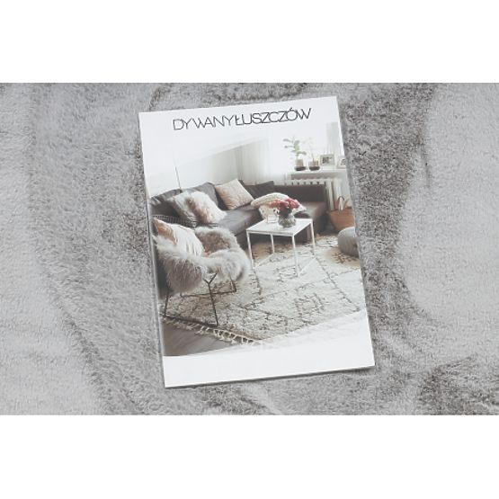 Mosható SHAPE 3146 Medve Shaggy szőnyeg - szürke plüss, csúszásmentes