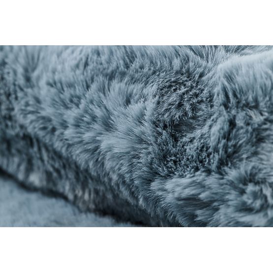 Mosható SHAPE 3148 Csillag Shaggy szőnyeg - kék plüss, csúszásmentes