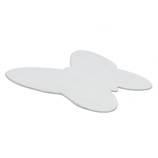 Mosható SHAPE 3150 Pillangó Shaggy szőnyeg - elefántcsont plüss, csúszásgátló