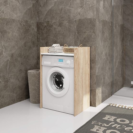 MOSÓGÉP SZEKRÉNY FIN TÖLGY SONOMA / FEHÉR