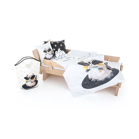 Mr. Little Fox Dětská úložná taška - Lesní škola - Mýval