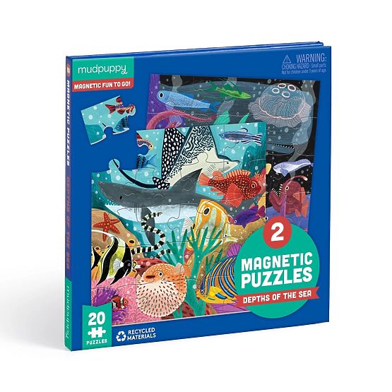 Mudpuppy Mágneses puzzle Tengeri mélységek 2x20 darab