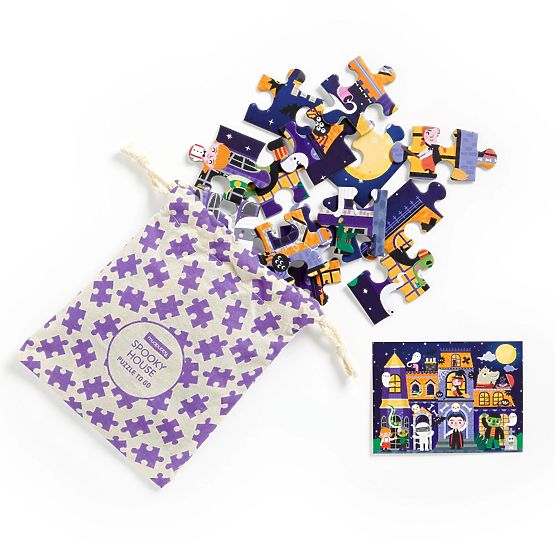 Mudpuppy Puzzle Kísértetház textilzsákban 36 darabos