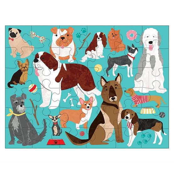 Mudpuppy Puzzle Kutyák szövetzsákban 36 darabos