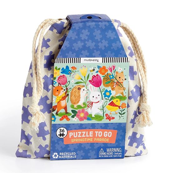 Mudpuppy Puzzle Tavaszi Felvonulás Szövet Zsákban 36 Darab