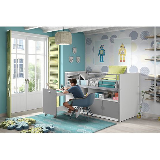 Multifunkcionális gyerekágy BONNY - szürke