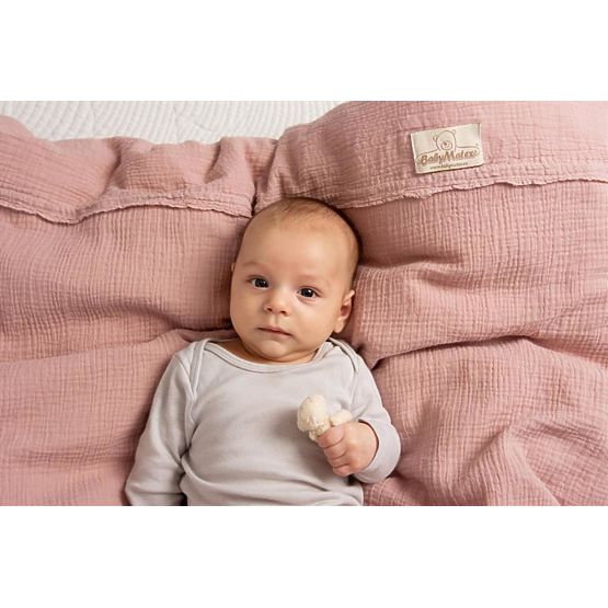 Muszlin lepedők 135x100 + 40x60 rózsaszín