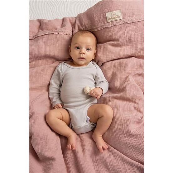 Muszlin lepedők 135x100 + 40x60 rózsaszín