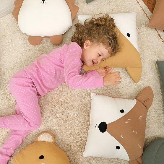 Muszlin párna Ourbaby 35x35 cm - Őzike