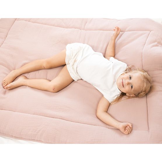 Muszlin takaró és párna töltettel 100x135 + 40x60 - sötétszürke