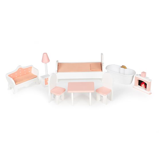 Nagy babaház bútorkészlettel ECOTOYS