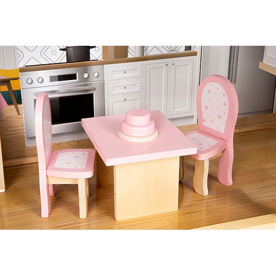 Nagy fa babaház 138 cm Maya Rezidencia 28 db ECOTOYS