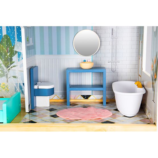 Nagy fa babaház 138 cm Maya Rezidencia 28 db ECOTOYS
